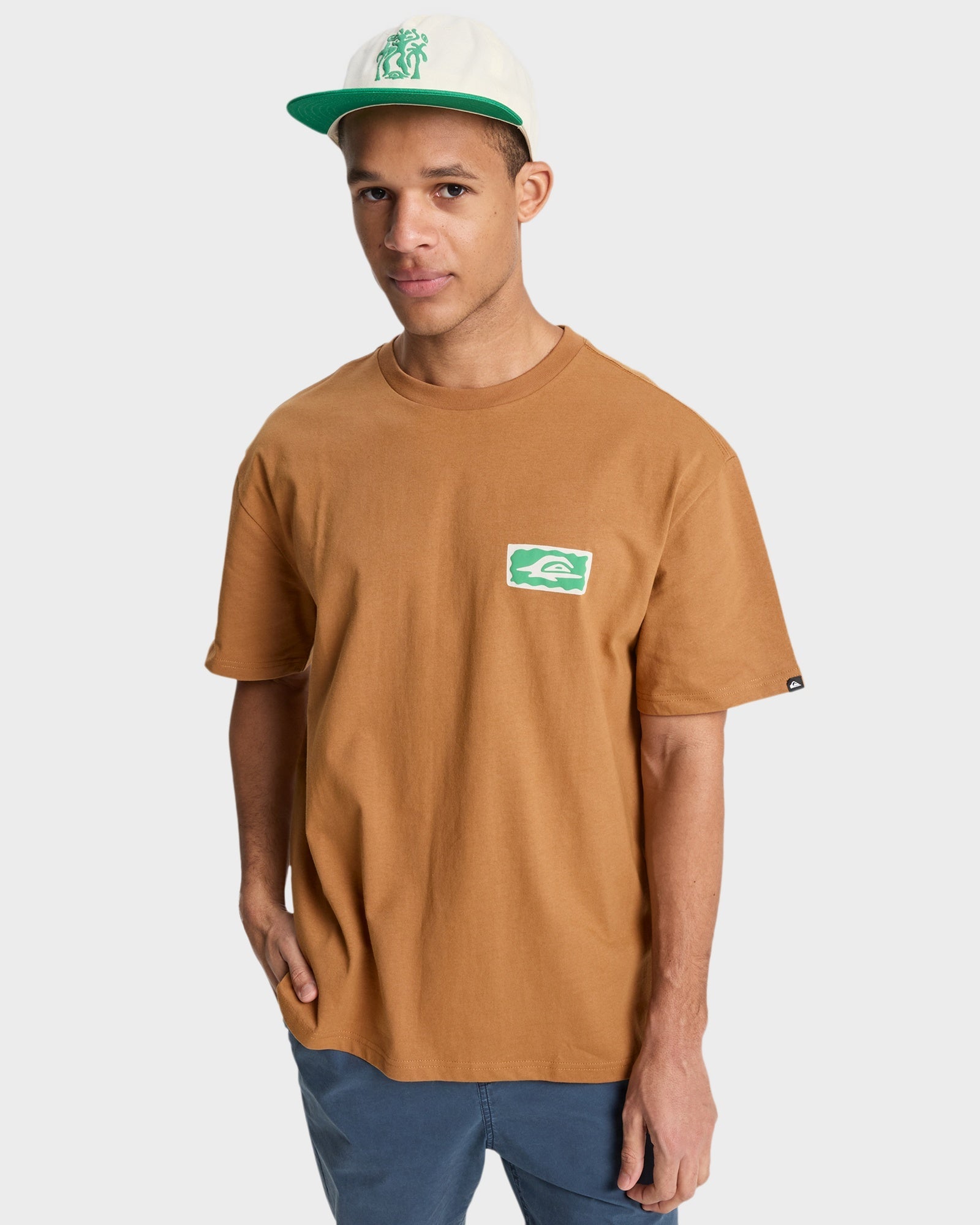 Mens Serenity Splash T-Shirt – Tobacco Brown – Quiksilver AU Mens Serenity Splash T-Shirt – Tobacco Brown – Quiksilver AU
