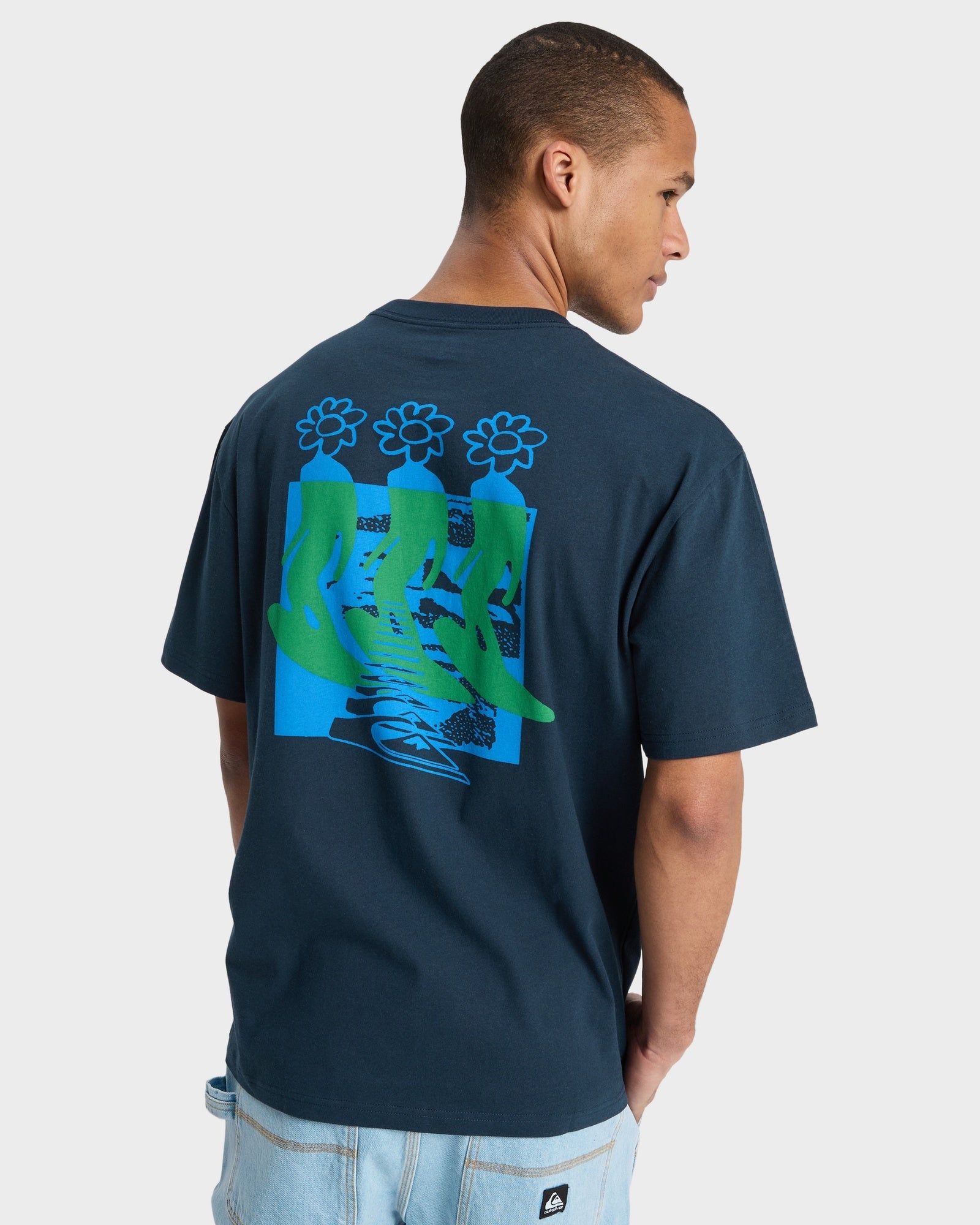 Mens Sunflowers Surfing T-Shirt
