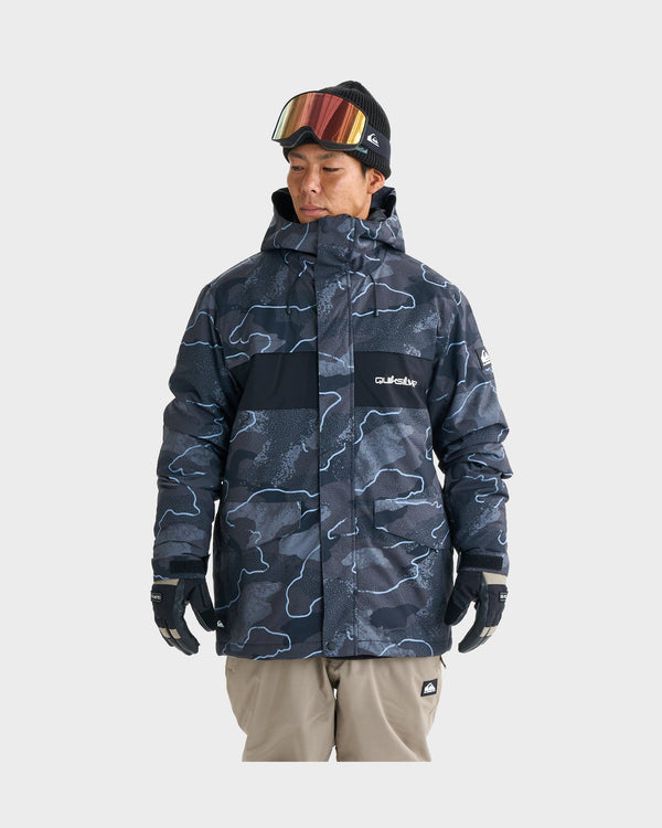 Mens Mission Printed Block Snow Jacket