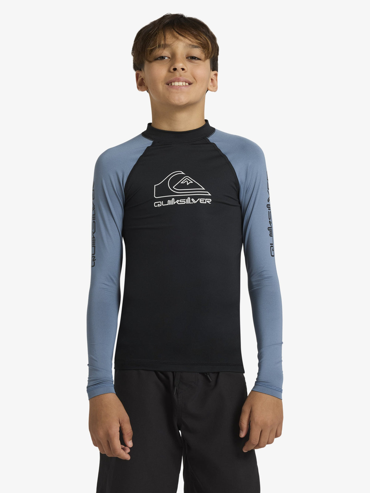 Boys 8-16 On Tour Long Sleeve Rash Vest – China Blue – Quiksilver AU