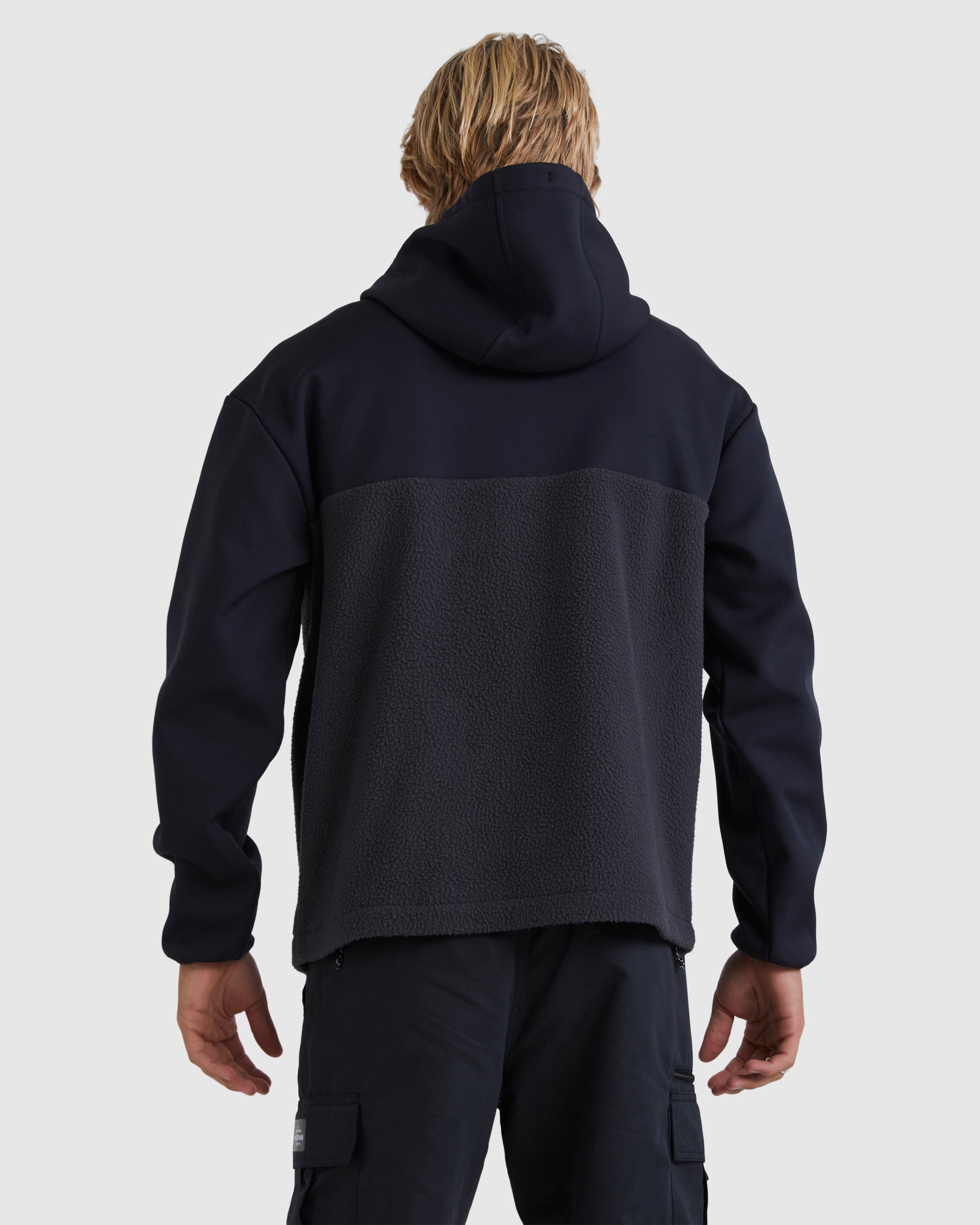 Mens South Pop Half Zip Fleece – Black – Quiksilver AU