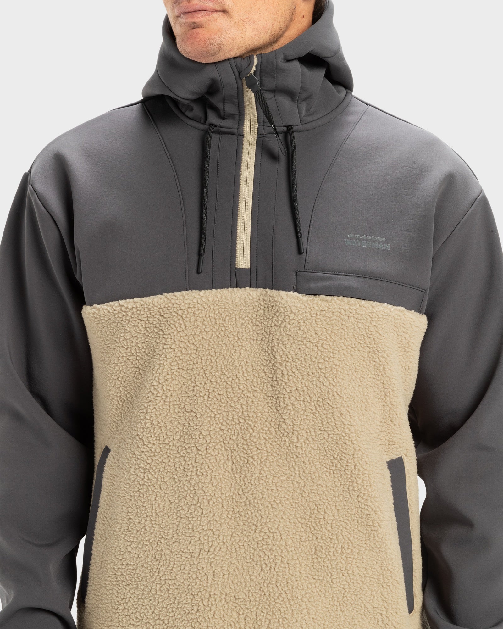 Mens South Pop Half-Zip Fleece Top – Seneca Rock – Quiksilver AU