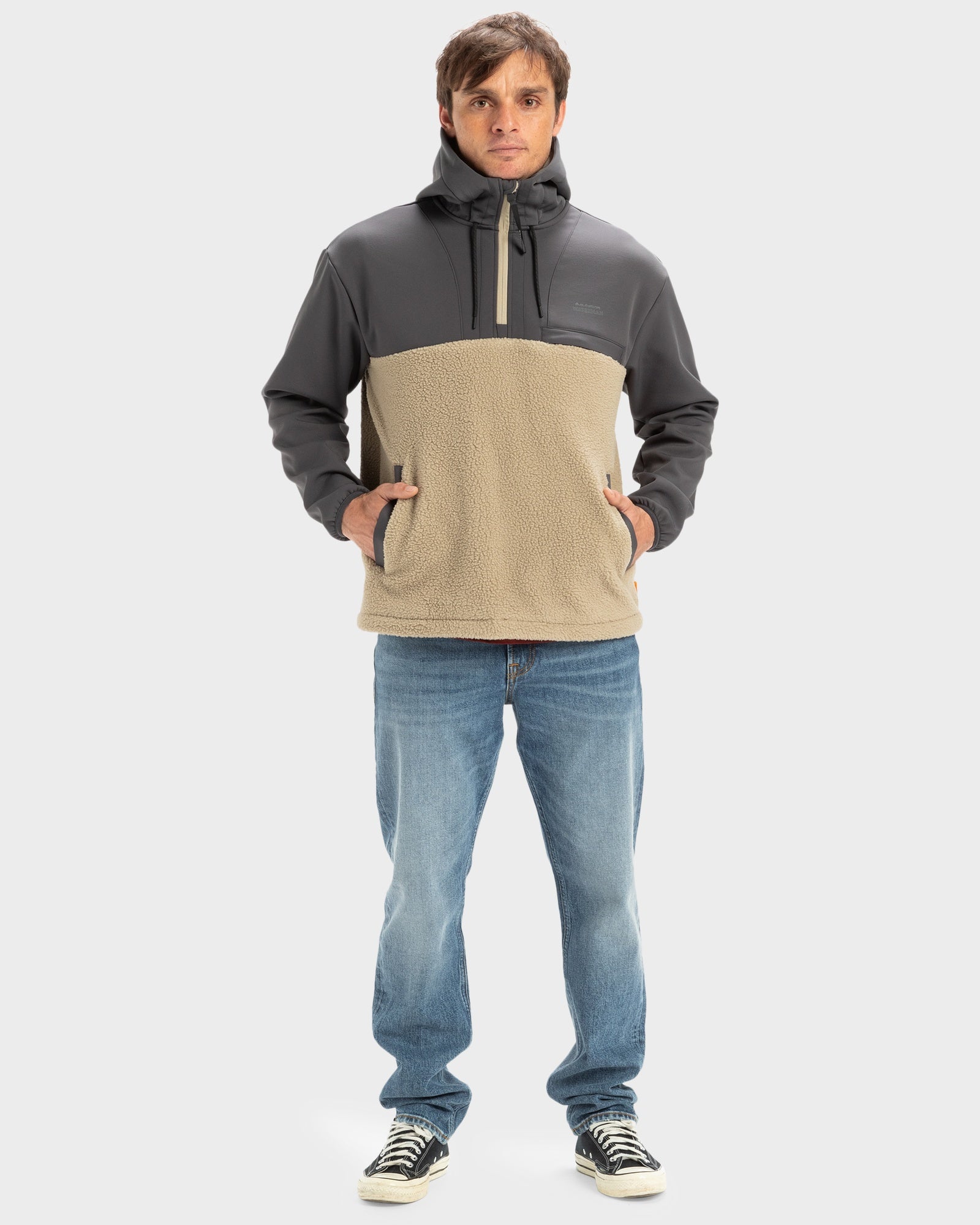 Mens South Pop Half-Zip Fleece Top