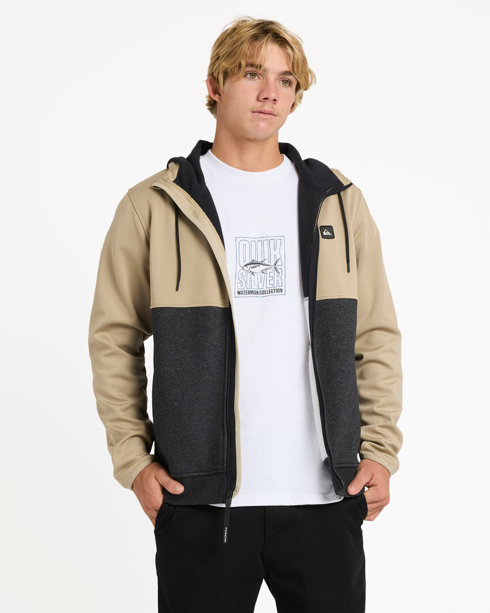 Mens Burnz Zip Up Hoodie – Seneca Rock – Quiksilver AU
