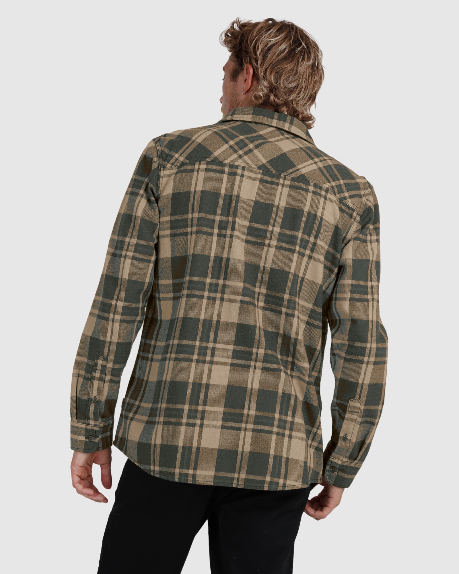 Mens Waterman Scribe Plaid Long Sleeve Shirt
