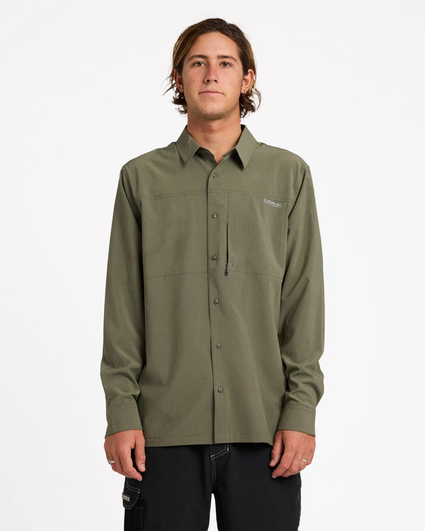 Mens Longline Performance Long Sleeve Shirt