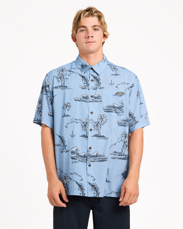 Mens Ocean Short Sleeve Shirt