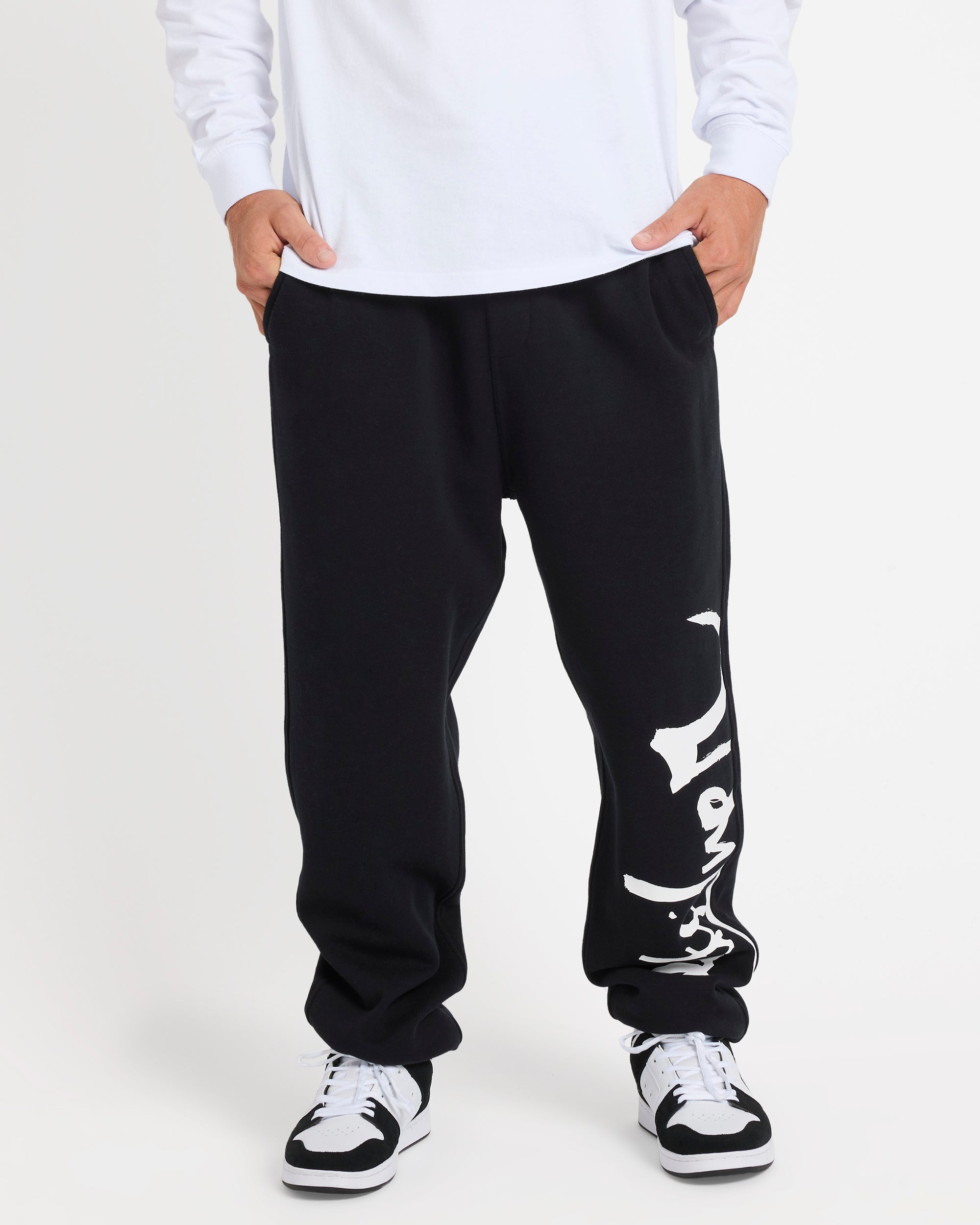 Mens Quiksilver Impaired Track Pants – Black – Quiksilver AU