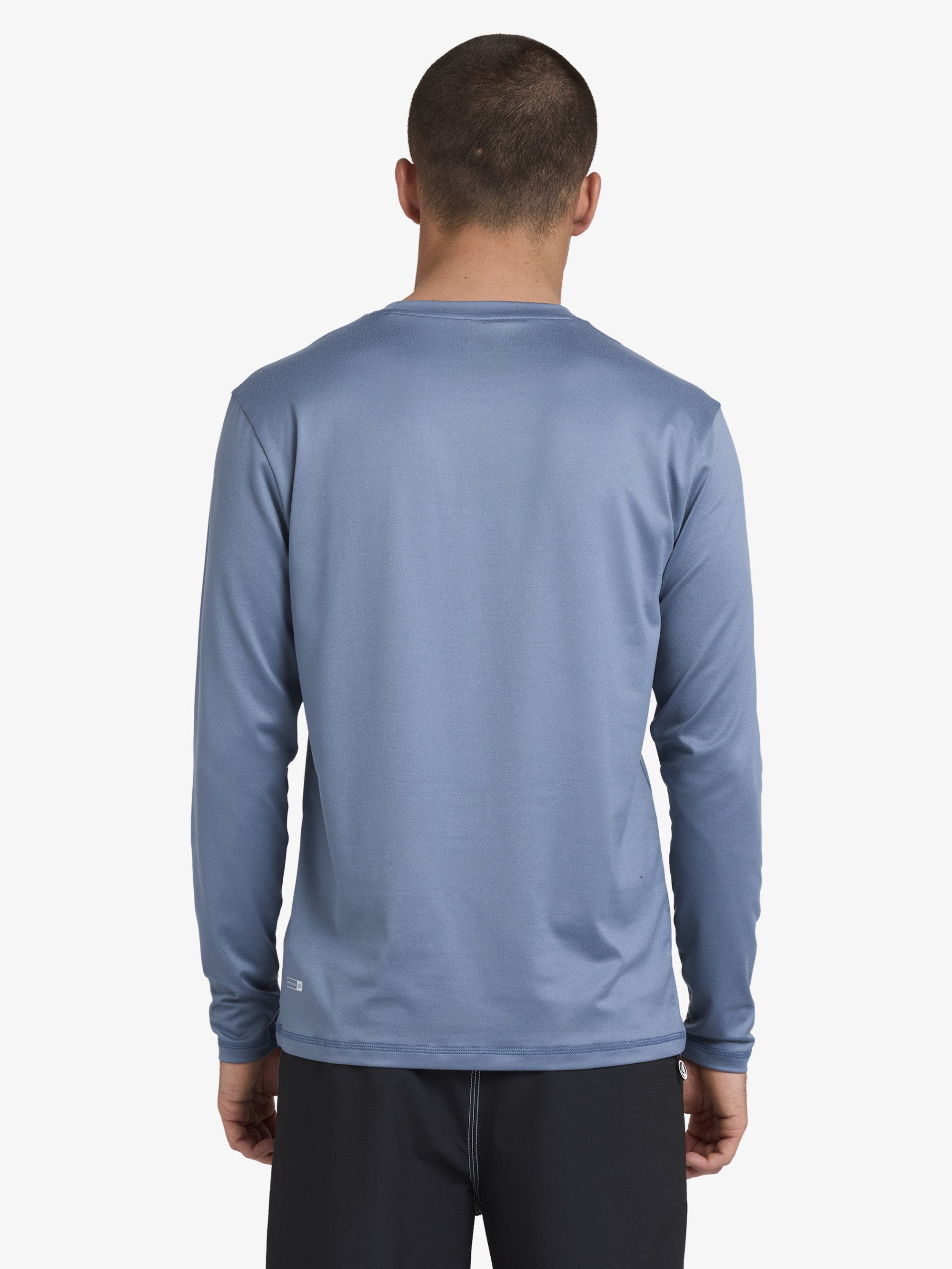Mens Solid Streak Long Sleeve Surf Shirt