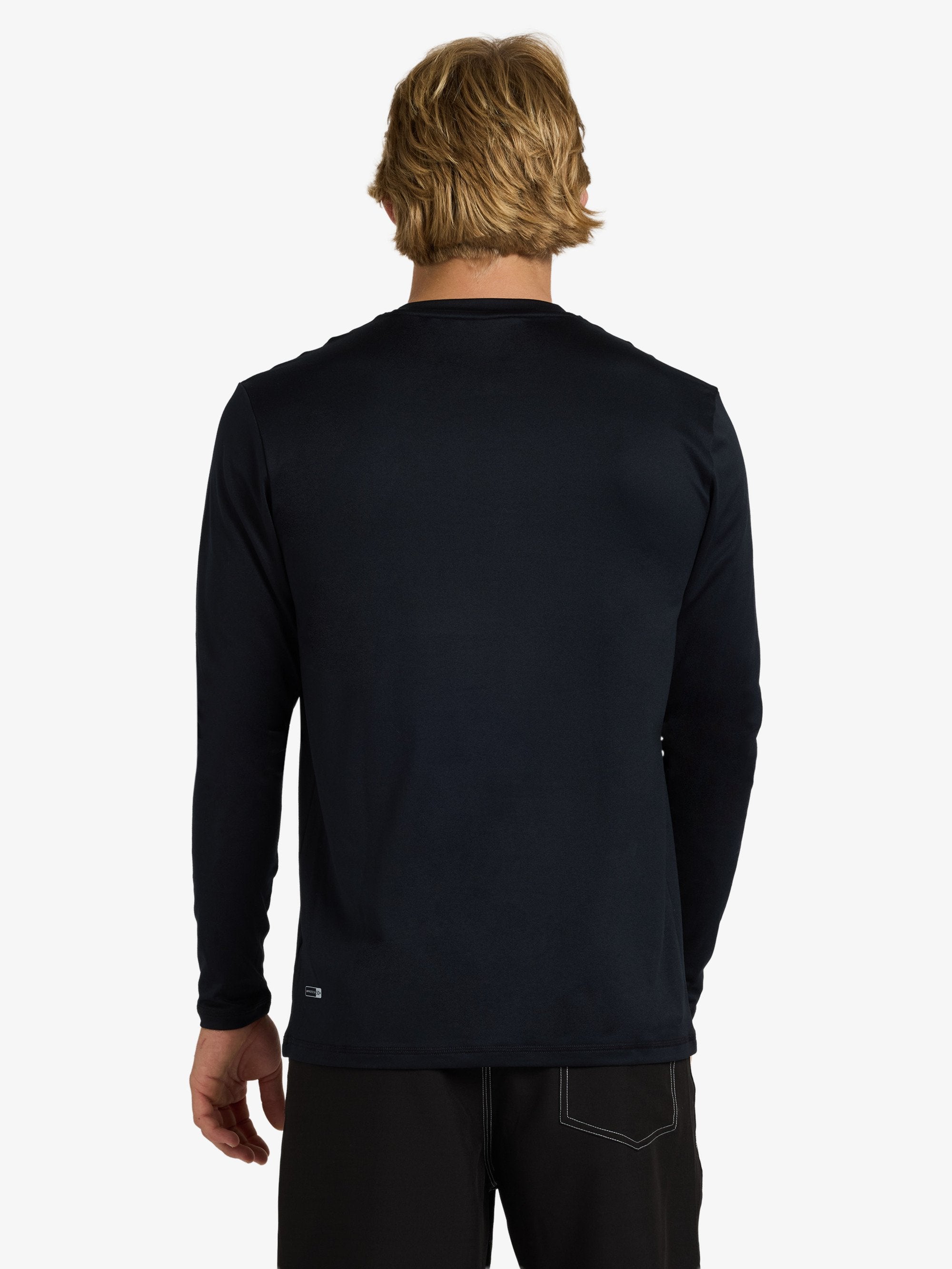 Mens Solid Streak Long Sleeve Surf Shirt