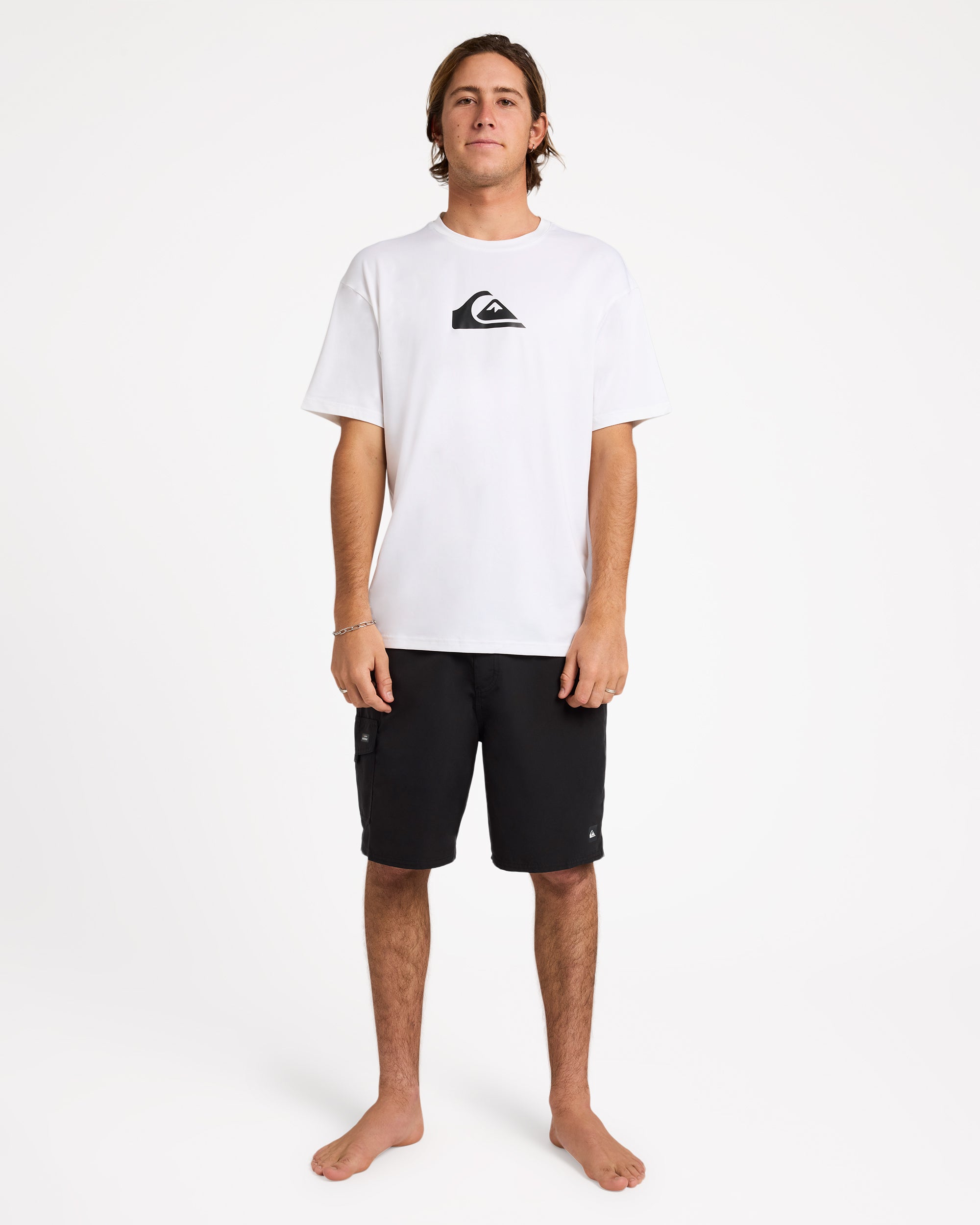 Mens Solid Streak Surf Shirt