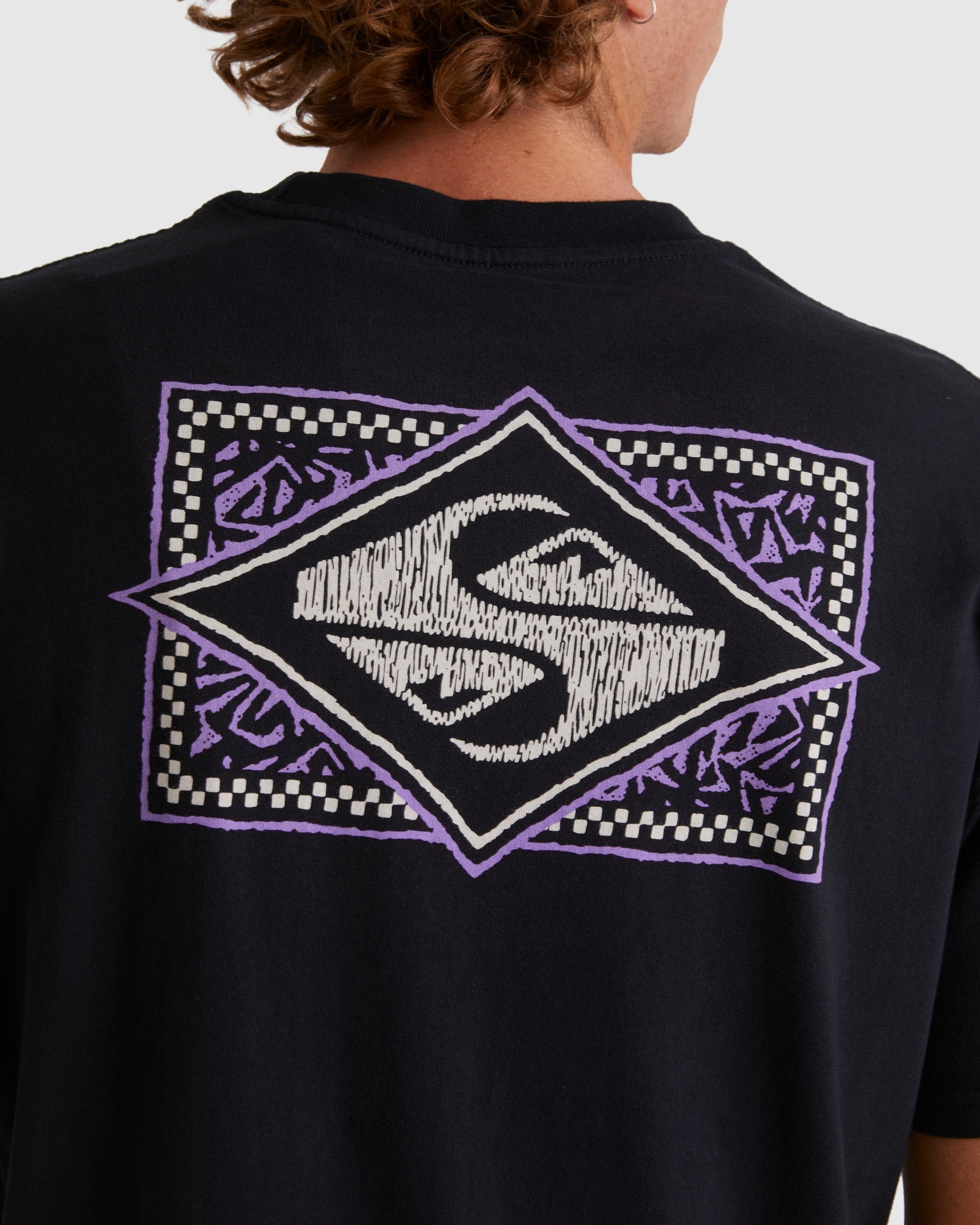 Mens Back Flash Oversized T-shirt – Black – Quiksilver AU
