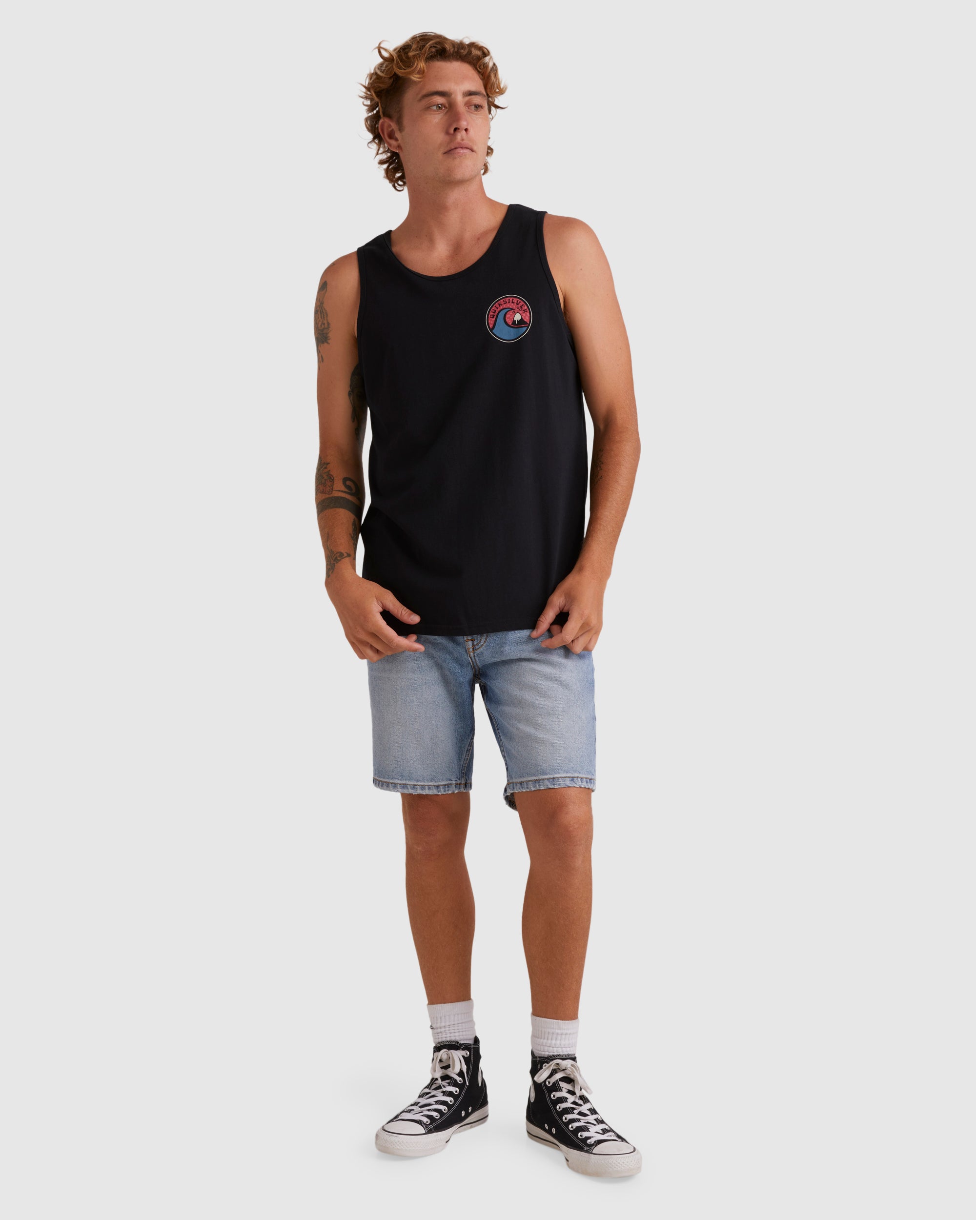 Mens Feeling The Vibe Muscle Vest Top