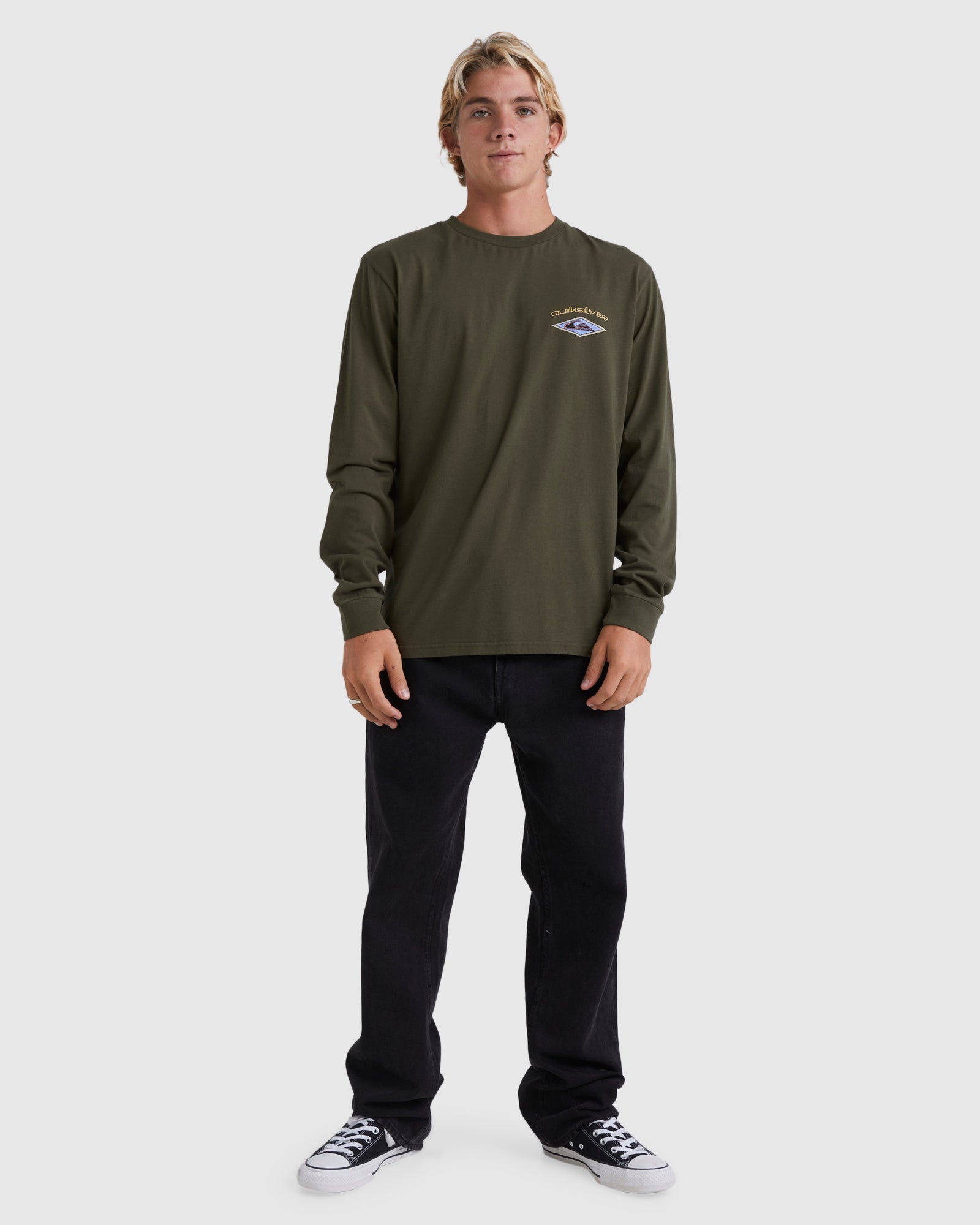 Mens Diamond Long Sleeve T-Shirt