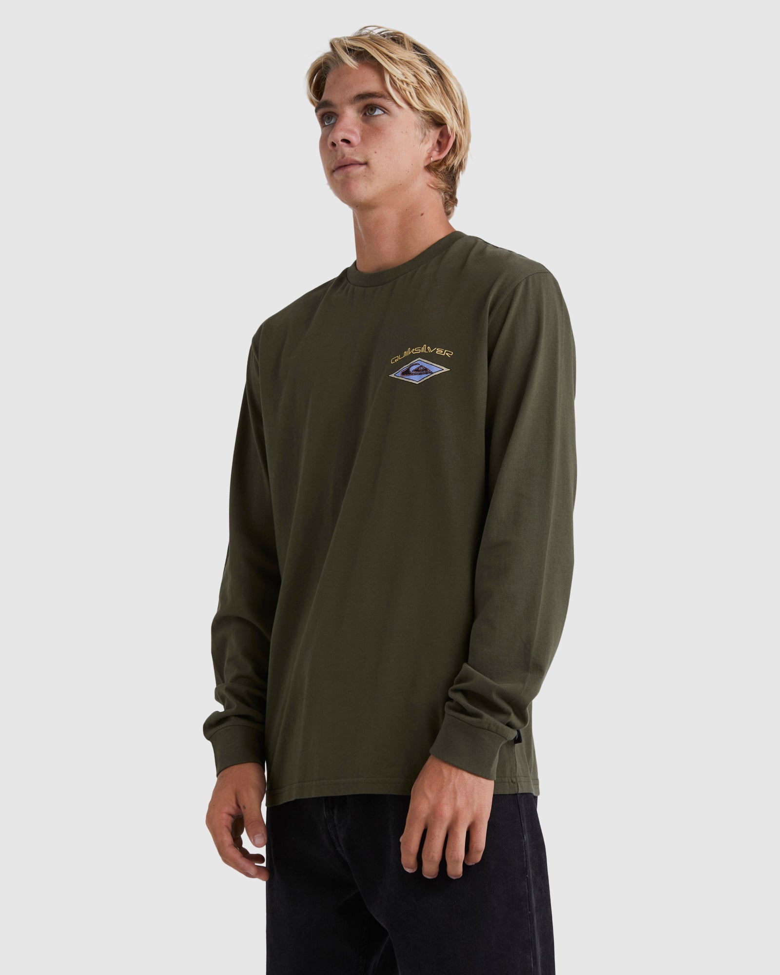 Mens Diamond Long Sleeve T-Shirt