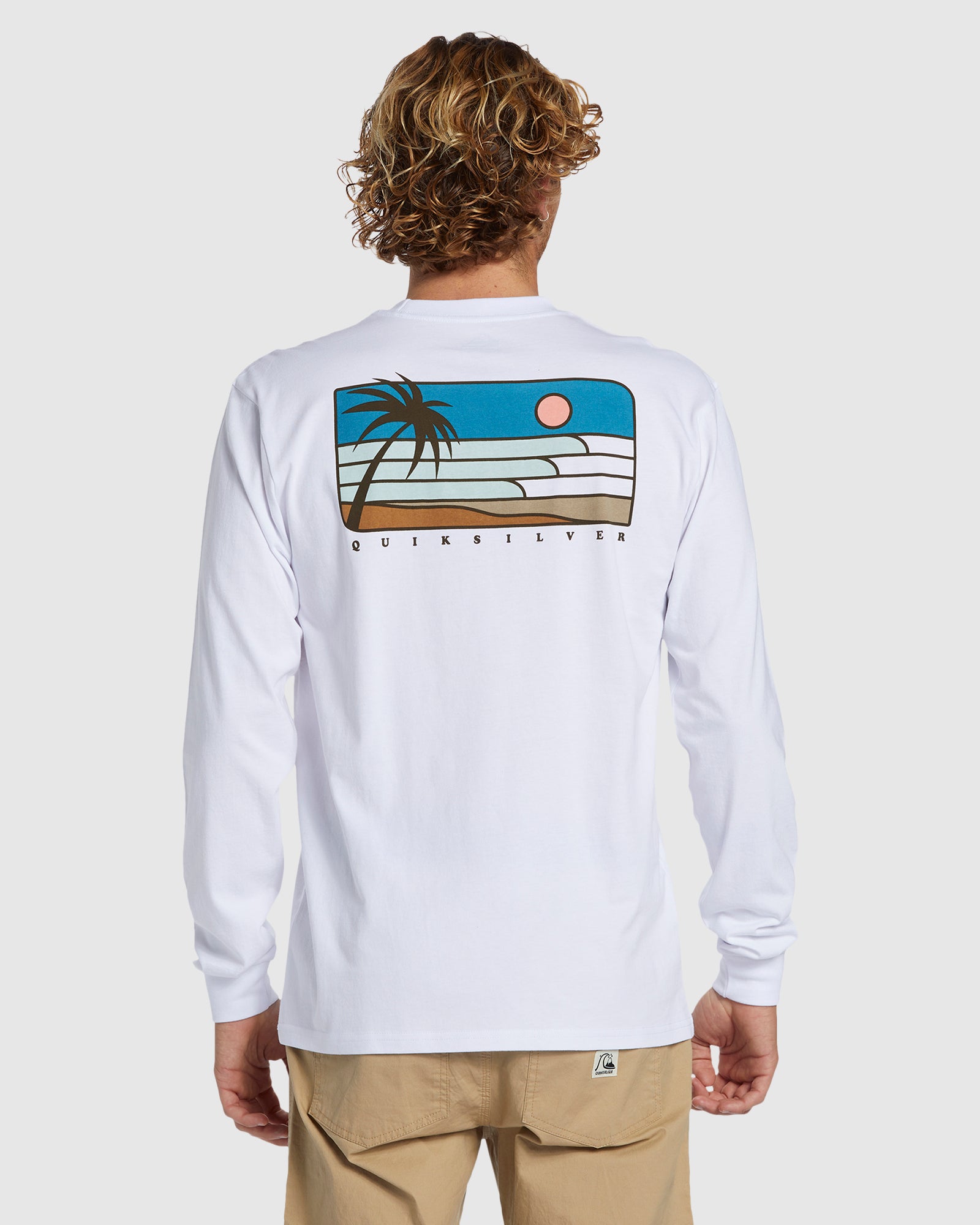 Mens Line Up Long Sleeve T-Shirt
