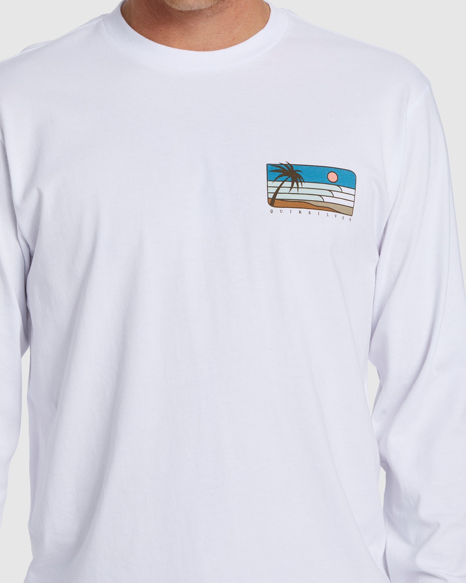 Mens Line Up Long Sleeve T-Shirt