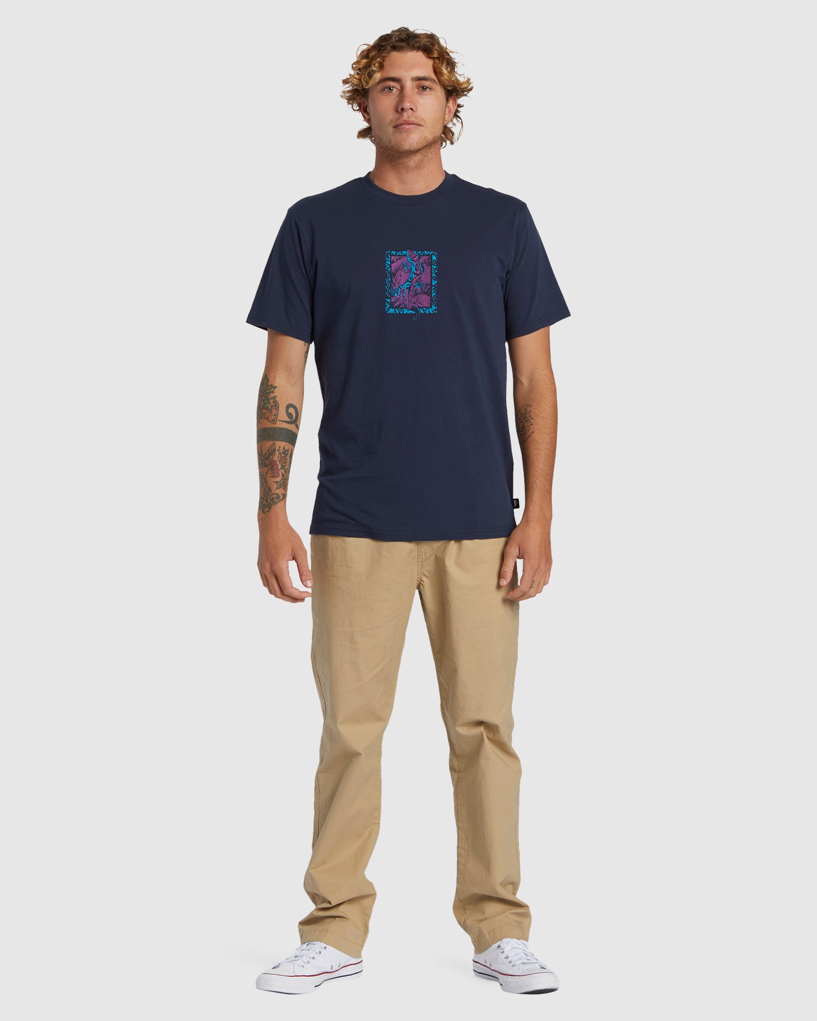 Mens Reptillia Oversized Short Sleeve T-Shirt