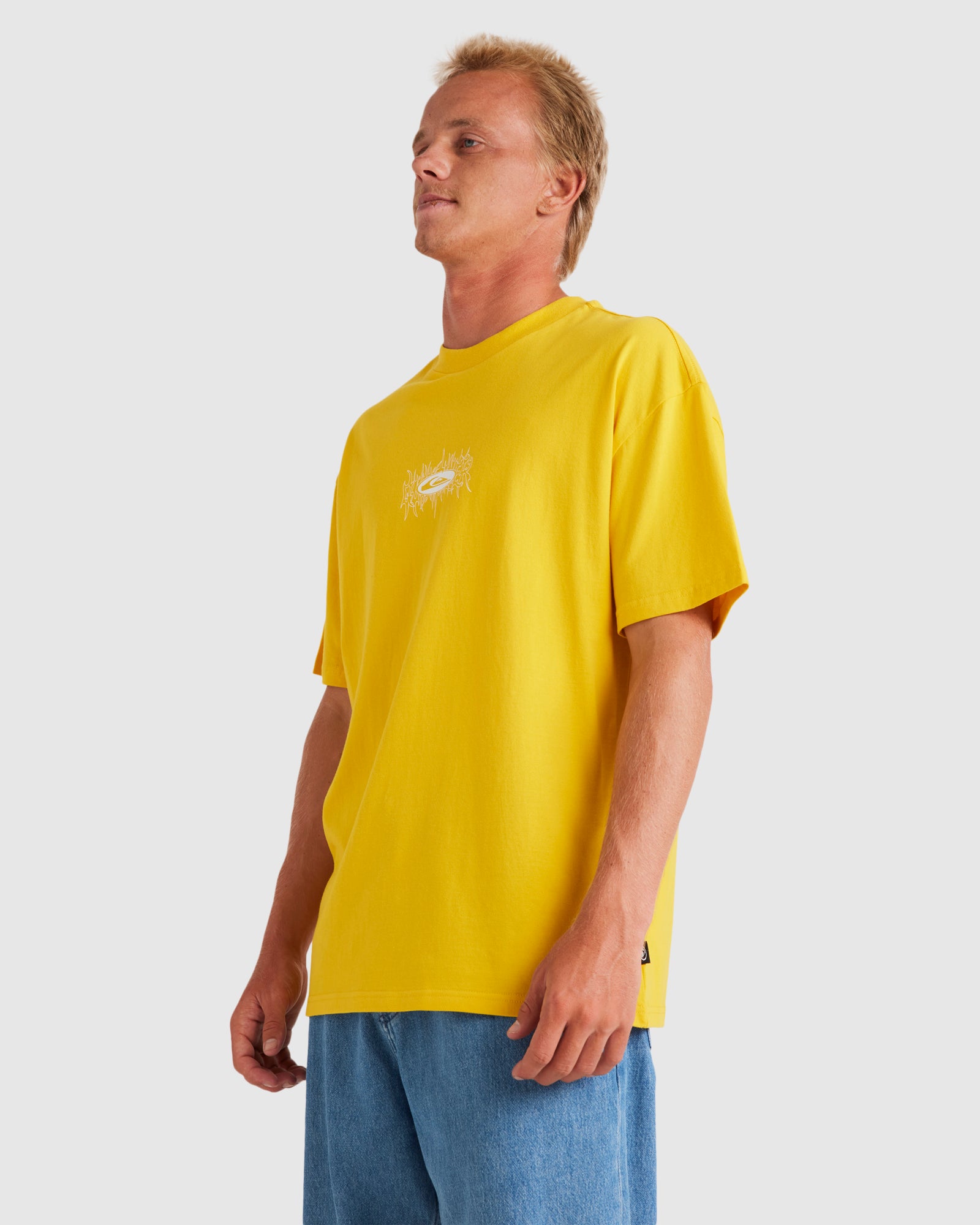 Mens Thrash Saturn T-Shirt – Daylily – Quiksilver AU