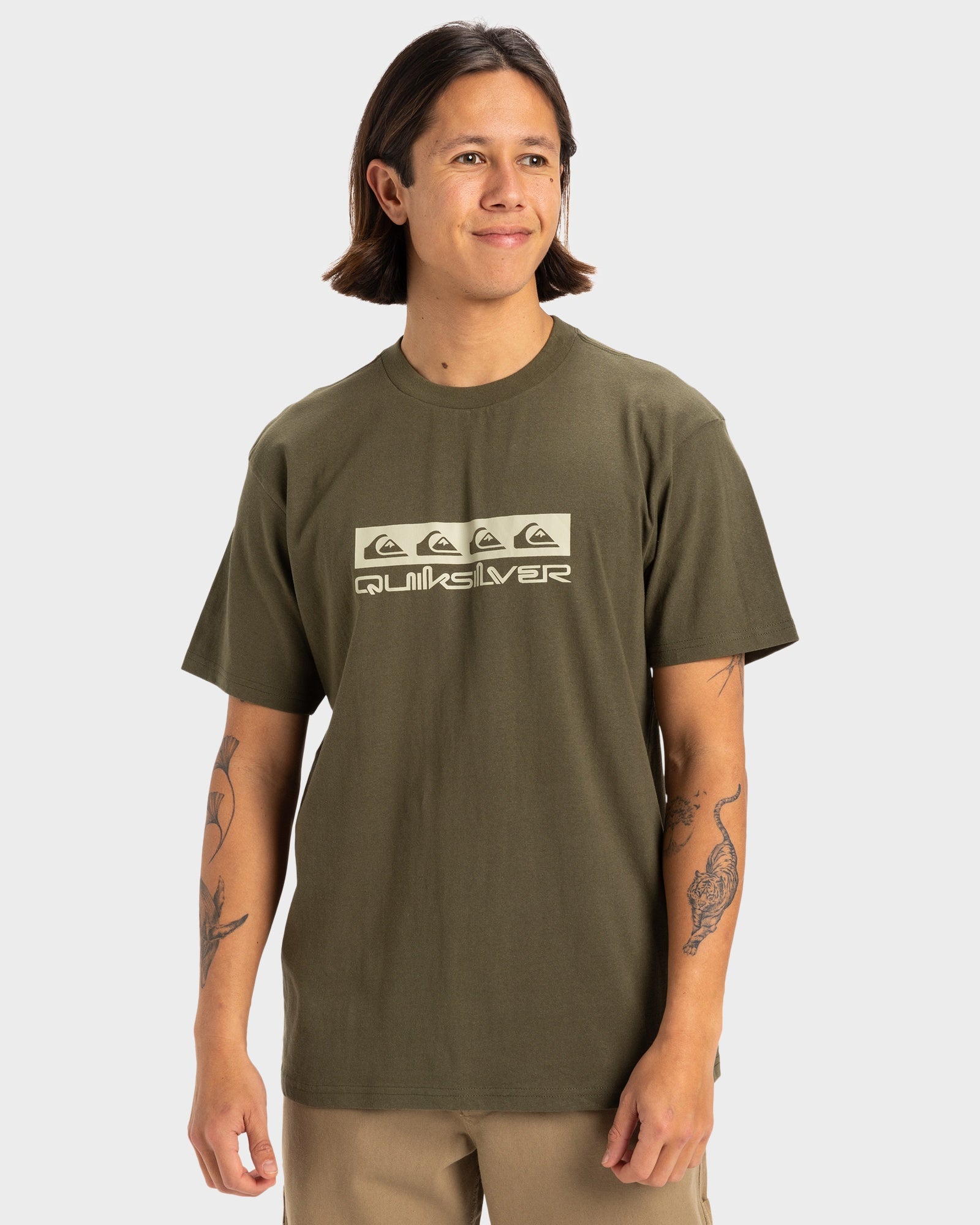 Mens Omni Box T-Shirt – Grape Leaf – Quiksilver AU