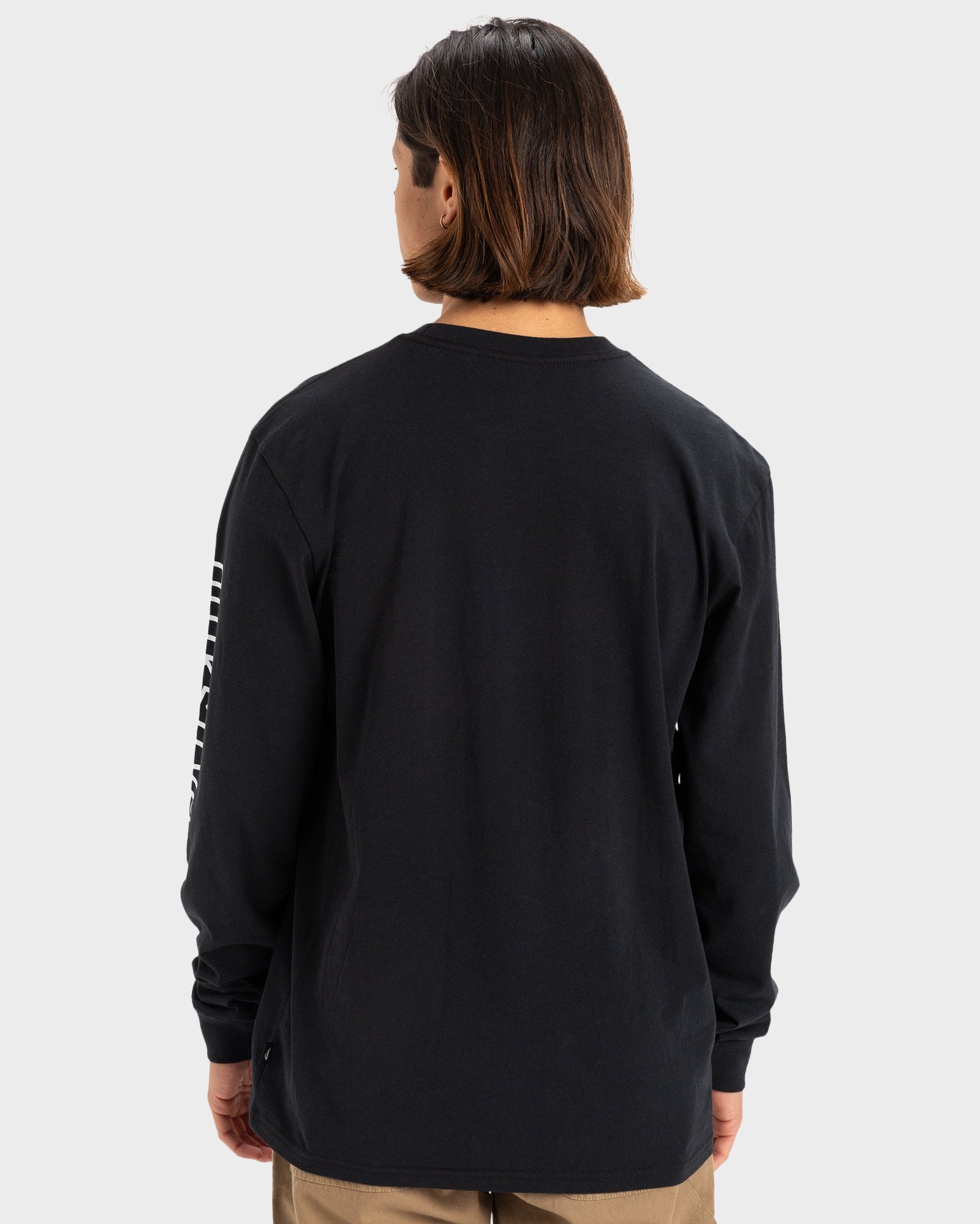Mens Big Clicker Long Sleeve T-Shirt – Black – Quiksilver AU