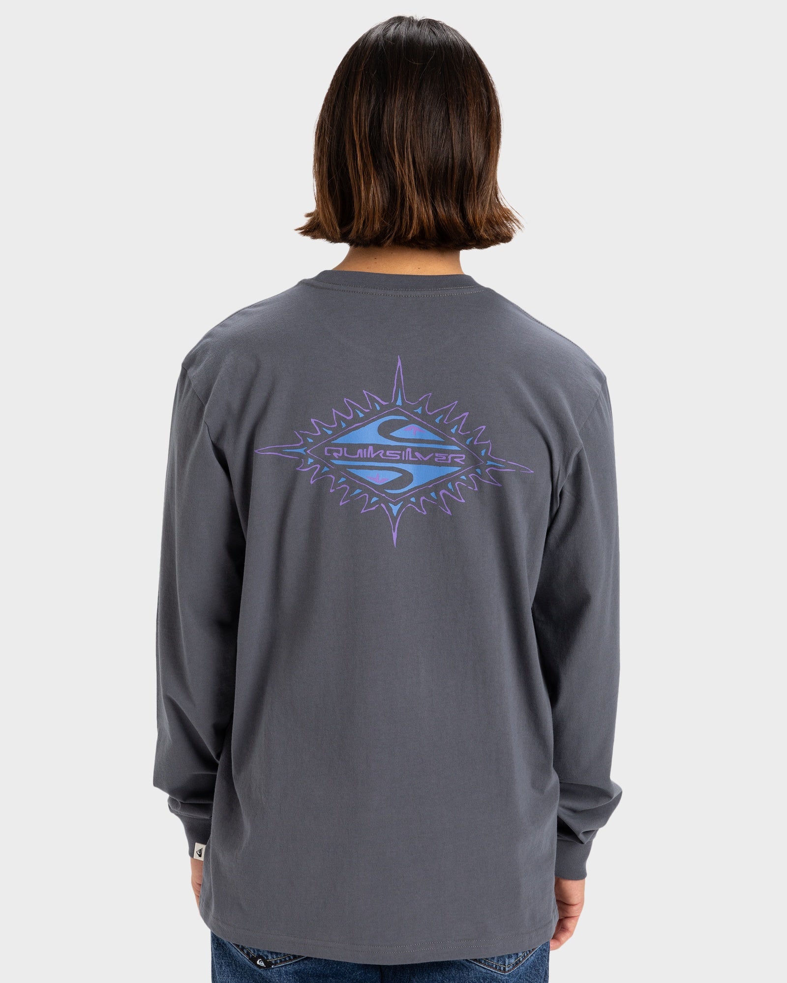 Mens Heritage Sun Long Sleeve T-Shirt – Iron Gate – Quiksilver AU