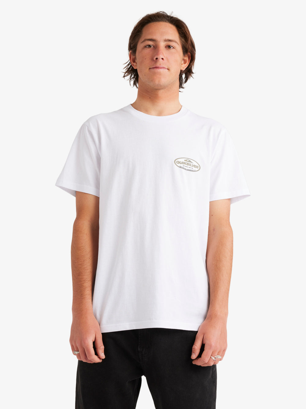 Mens Off Course T-Shirt – White – Quiksilver AU