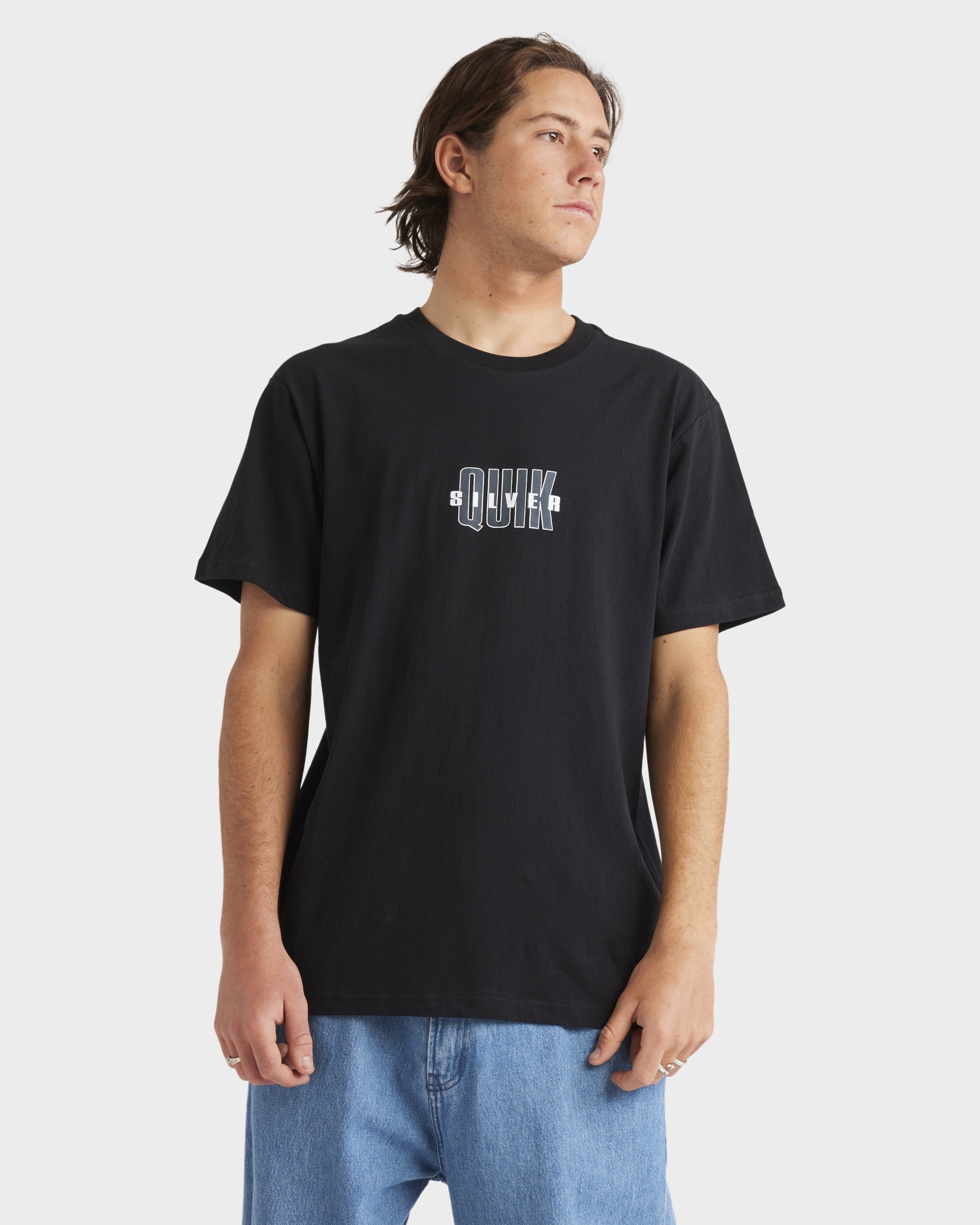 Mens The Void T-Shirt – Black – Quiksilver AU