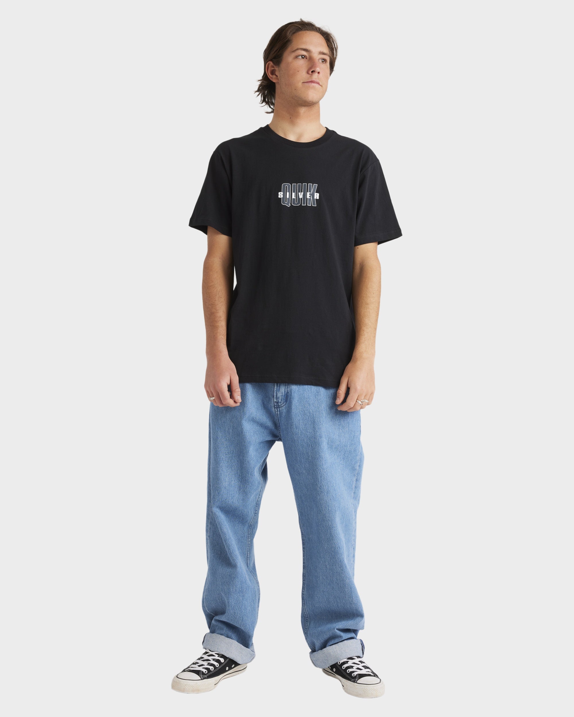 Mens The Void T-Shirt – Black – Quiksilver AU